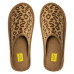 Women's Home slippers ROXY, LeopardPrint Beige