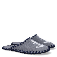 Papuci de casa Fetru Barbati, Gri/Anchor Papuci de casa Fetru Barbati, Gri/Anchor