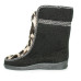 Women's High Fur Sidboots Leopard, Black