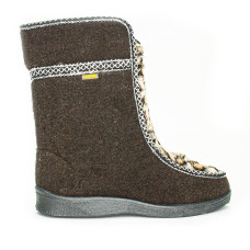 Women's High Fur Sidboots Leopard, Brown