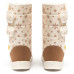 Boots AURORA Print, Beige Snowflakes