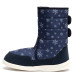 Cizme de iarnă AURORA Print, Navy Fulgi