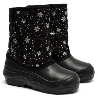 Cizme de iarnă Jumper pentru Copii, Negru Fulgi Cizme de iarnă Jumper pentru Copii, Negru Fulgi