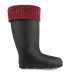Women's Lining CLASSIC  for high wellies, Burgundy