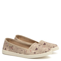 Espadrile Print, Wood Leaves