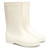 Cizme de cauciuc Scurte Albe pentru Femei, Alb Cizme de cauciuc Scurte Albe pentru Femei, Alb