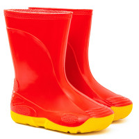 Cizme de cauciuc VIVID pentru Copii, Rosu/Galben Cizme de cauciuc VIVID pentru Copii, Rosu/Galben