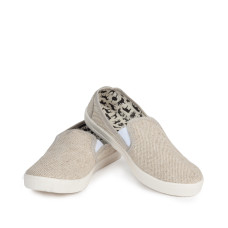 Слипоны COOPER из льна, Бежевые