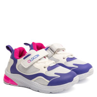 Pantofi sport copii Super Star, Alb/Fucsia Pantofi sport copii Super Star, Alb/Fucsia