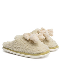 Papuci de casa PLUSH, Verde pastel